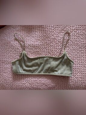 Gold Sparkly Triangl Bikini Set